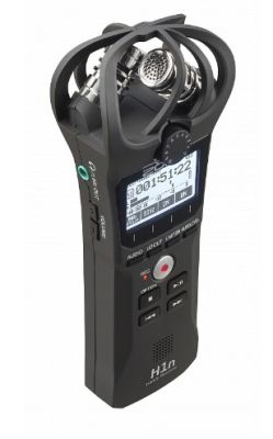 Zoom H1n портативный стереофонический рекордер со встроенными XY микрофонами 90°, монохромный диспле