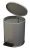 Урна с педалью 7 л Серый металлик 