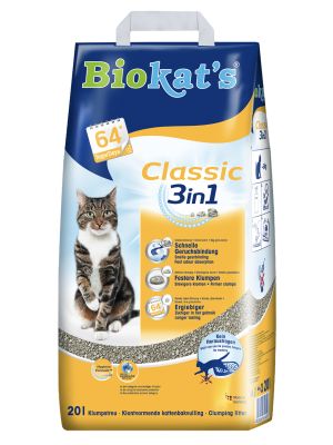 BIOKAT'S CLASSIC наполнитель комкующийся 20 л (20 кг)