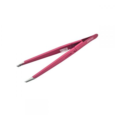 Пинцет профессиональный розовый L 94 мм / 16 г Green Bell Япония