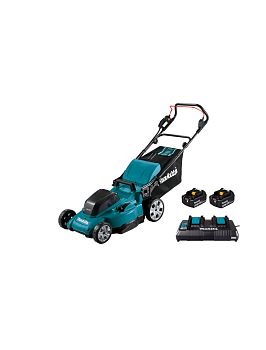 Газонокосилка аккумуляторная Makita DLM480RF LXT 860 Вт, шир.48 см, травосбор.62 л, АКБ BL1850Bx2шт., ЗУ DC18RD