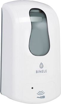 Диспенсер BINELE eSoap картриджный для жидкого мыла сенсорный, 1л. белый, арт. DE12BW 