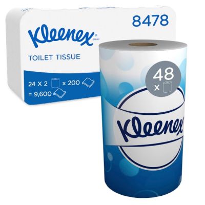 Туалетная бумага в стандартных рулонах 8478 Kimberly-Clark Kleenex Professional, двухслойная
