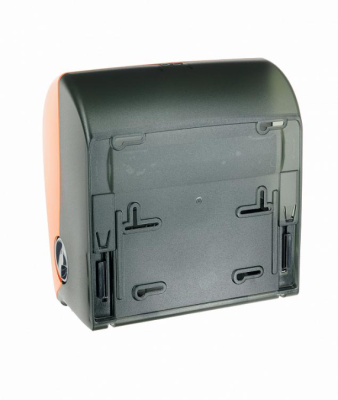 Автоматический держатель бумажных полотенец в рулонах MERIDA UNIQUE SOLID CUT ORANGE LINE глянец CUO352