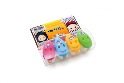 Держатель для зубной щетки "Улыбка капли" комплект 4 штуки