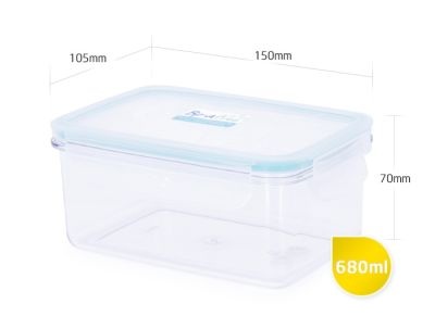 Тритановый контейнер с замками TR-04RT 680 мл