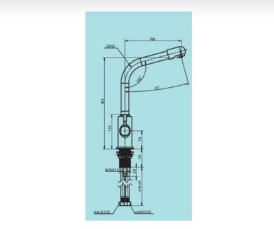 Смеситель кухонный модель С126