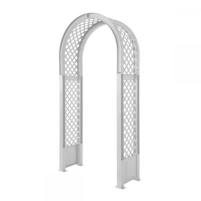 Садовая арка KHW с штырями для установки, белая