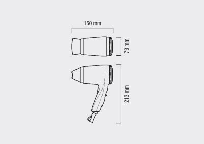Портативный фен Valera Executive 1200 Push 554.02