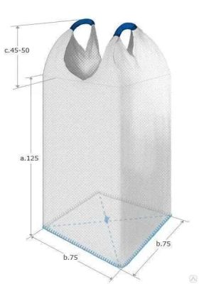 Мягкий контейнер BigBag МКР-0,9С2-1.0 ППР (150Х126+45) с вкладышем