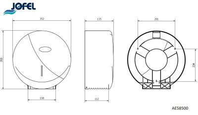 Диспенсер туалетной бумаги Jofel AE58500