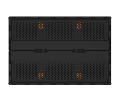 Ящик складной с перфорированными стенками и кнопками-фиксаторами АП 493, комплект 7 штук