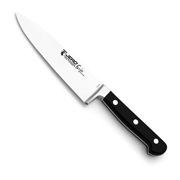 Нож кухонный Шеф Jero Forja 16 см черная рукоять