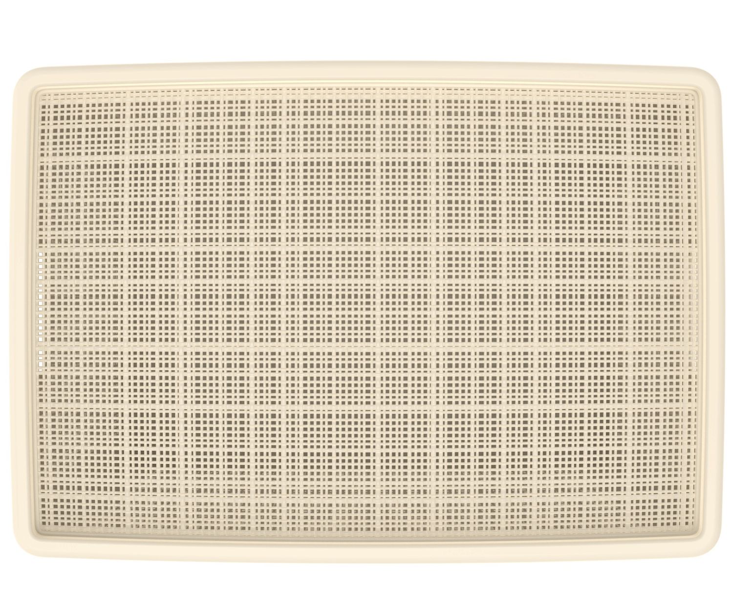 Плетёная корзина для хранения с крышкой «Лён» 65 л (568х400х391 мм) слоновая кость