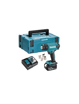 Строительный фен аккумуляторный Makita DHG181RT1J LXT 18В, 1х5.0 Ач, 550°C