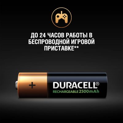 Аккумулятор Duracell HR6-4BL 1.2V, 2500mAh NiMh, размер "AA"