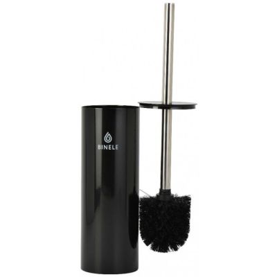 Ершик с настенным креплением Binele Lux эмалированная сталь, черный, арт. BW01SB