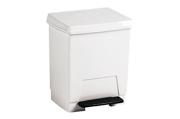 Контейнер для мусора пластиковый белый 8 л Nofer 14025.W