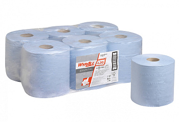 Протирочный материал в рулонах Kimberly-Clark WypAll L20 Essential 7277, однослойный, с центральной подачей