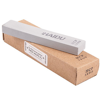 Камень для заточки профессиональный HAIDU 100х20х10 керамика+карбид кремния HCP1200(JIS#4000)
