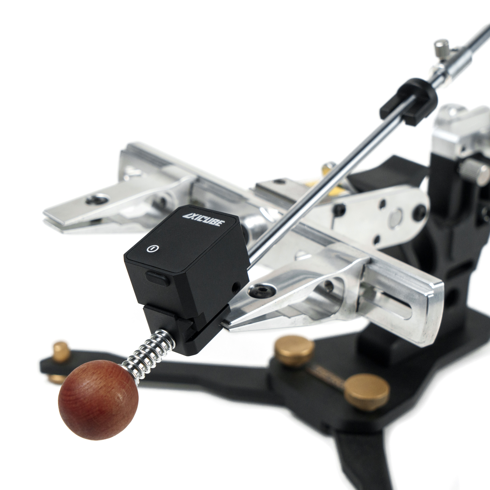 Держатель абразива TSPROF со съемным угломером Axicube Shift, 6 мм, матовый