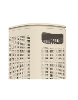 Плетёная корзина для белья сборная «Лён» 45 л (43х20х60 см) слоновая кость