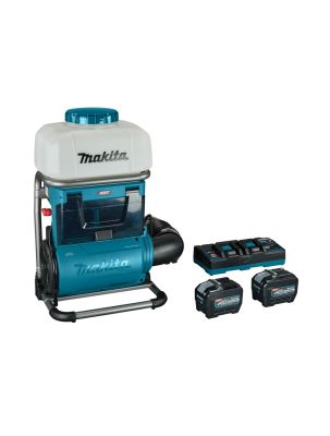 Ранцевый опрыскиватель аккумуляторный Makita PM001GL202 XGT 40v MAX, 2х8.0 Ач, объем бака 15 литров, (2xBL4080F; DC40RB)