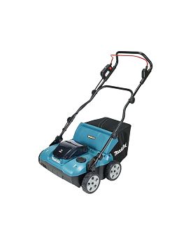 Скарификатор-аэратор аккумуляторный Makita UV001GZ 40v MAX, 1700 Вт, 38 см, 50 л, без акб и ЗУ