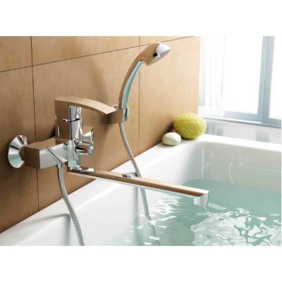 СМЕСИТЕЛЬ ДЛЯ ВАННЫ LEDEME L2243, ДЛИННЫЙ ИЗЛИВ