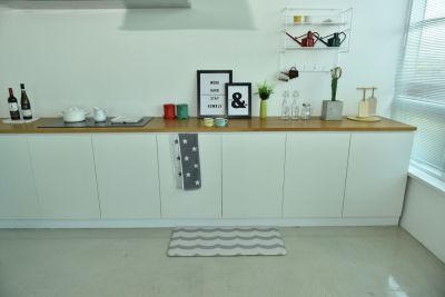 Двухсторонний ПВХ коврик для кухни и ванной MOIRE G-S 75*44*1.2