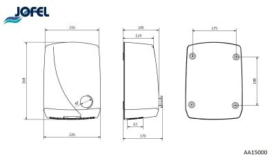 Электросушилка для рук Jofel АА15000