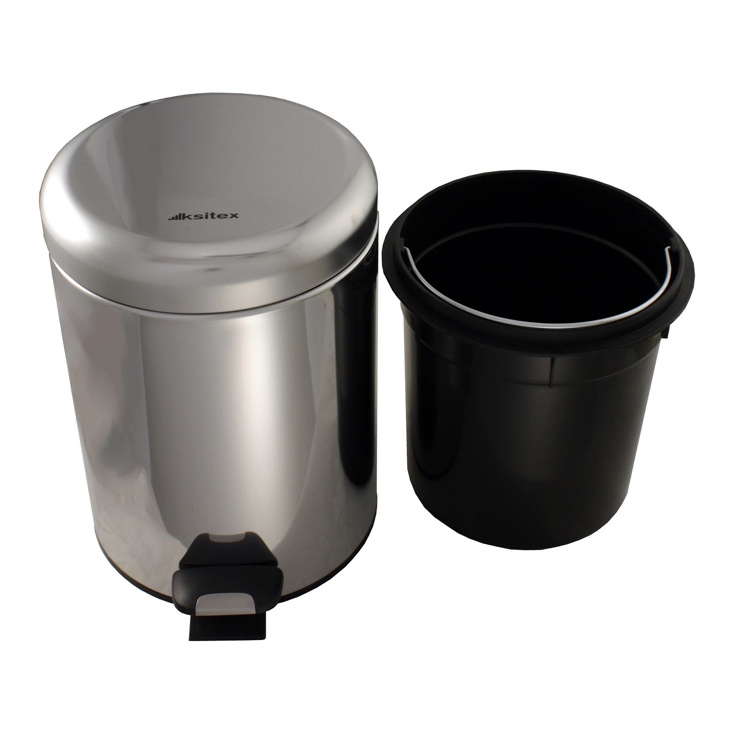 Урна с механизмом поднятия крышки Ksitex BGR-5S (блестящая)