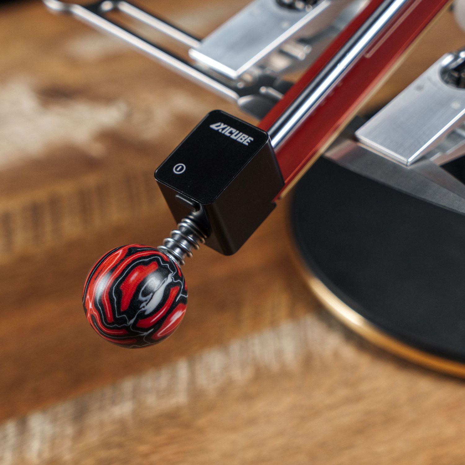 Ручка-шар TSPROF, 8 мм, Crazy Fiber (красный агат)