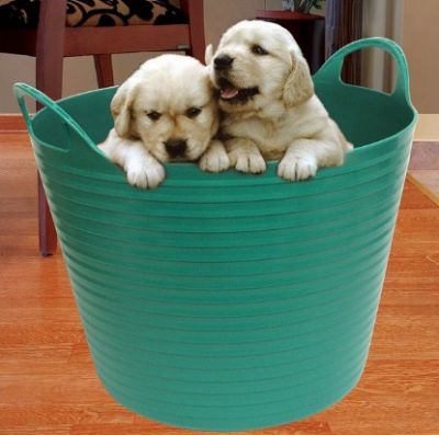 Корзина пластиковая Helex 60л,темно-зеленый