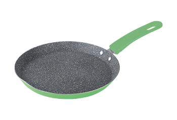 Сковорода блинная BEKKER 26см с мраморным покрытием зеленая