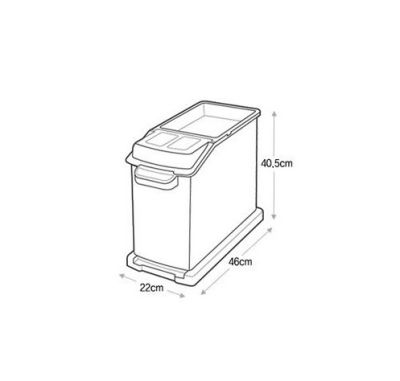 Короб для хранения круп (25 кг) Swing Lever