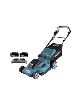 Газонокосилка аккумуляторная Makita DLM538RF LXT 860 Вт, шир.53 см, травосбор.70 л, АКБ BL1850Bx2шт., ЗУ DC18RD