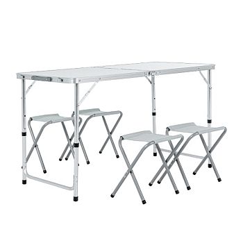 Набор мебели для пикника Green Glade M790-1 (мраморный белый)							