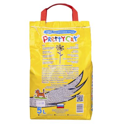 PrettyCat наполнитель комкующийся для кошачьих туалетов Супер белый 4,2 кг (5 л)