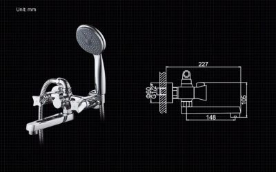 СМЕСИТЕЛЬ ДЛЯ ВАННЫ LEDEME L3187