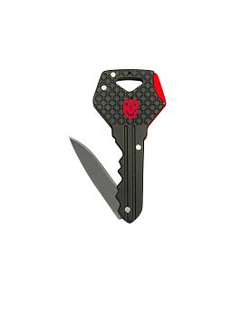 Нож складной  "ключ-брелок"  черный WORKPRO