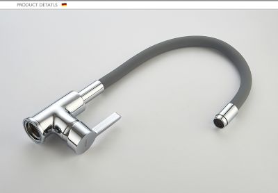 СМЕСИТЕЛЬ ДЛЯ КУХНИ LEDEME L4898-8, ГИБКИЙ ИЗЛИВ ФИОЛЕТОВЫЙ