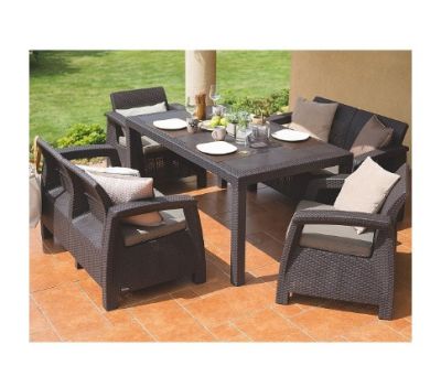 Комплект садовой мебели Keter CORFU II FIESTA brown