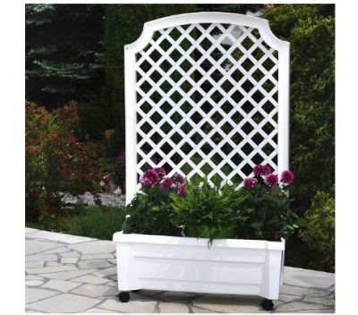 37301 Ящик с шпалерой на колесах KHW Калипсо