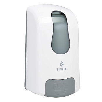 Диспенсер BINELE mSoap для жидкого мыла наливной, 1л. белый, арт. DL01RW