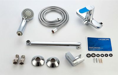 СМЕСИТЕЛЬ ДЛЯ ВАННЫ LEDEME L2253, ДЛИННЫЙ ИЗЛИВ