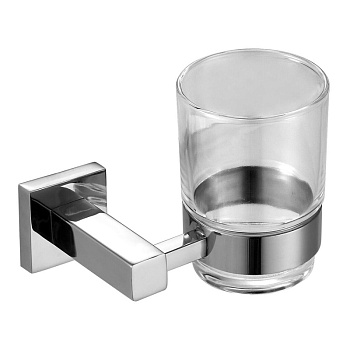 Стакан для зубных щеток одинарный Ksitex BA-1103S (блестящий)