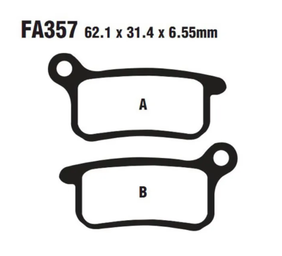 Тормозные колодки для Эндуро и кросса FA357