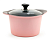 Кастрюля 6 л. Ecoramic 26 см розовая с титановым антипригарным покрытием с крышкой