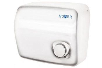 Сушилка для рук NOFER KAI c кнопкой 1500 W белая, 01250.W